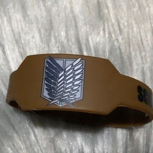 Attack on titan rubber bracelet